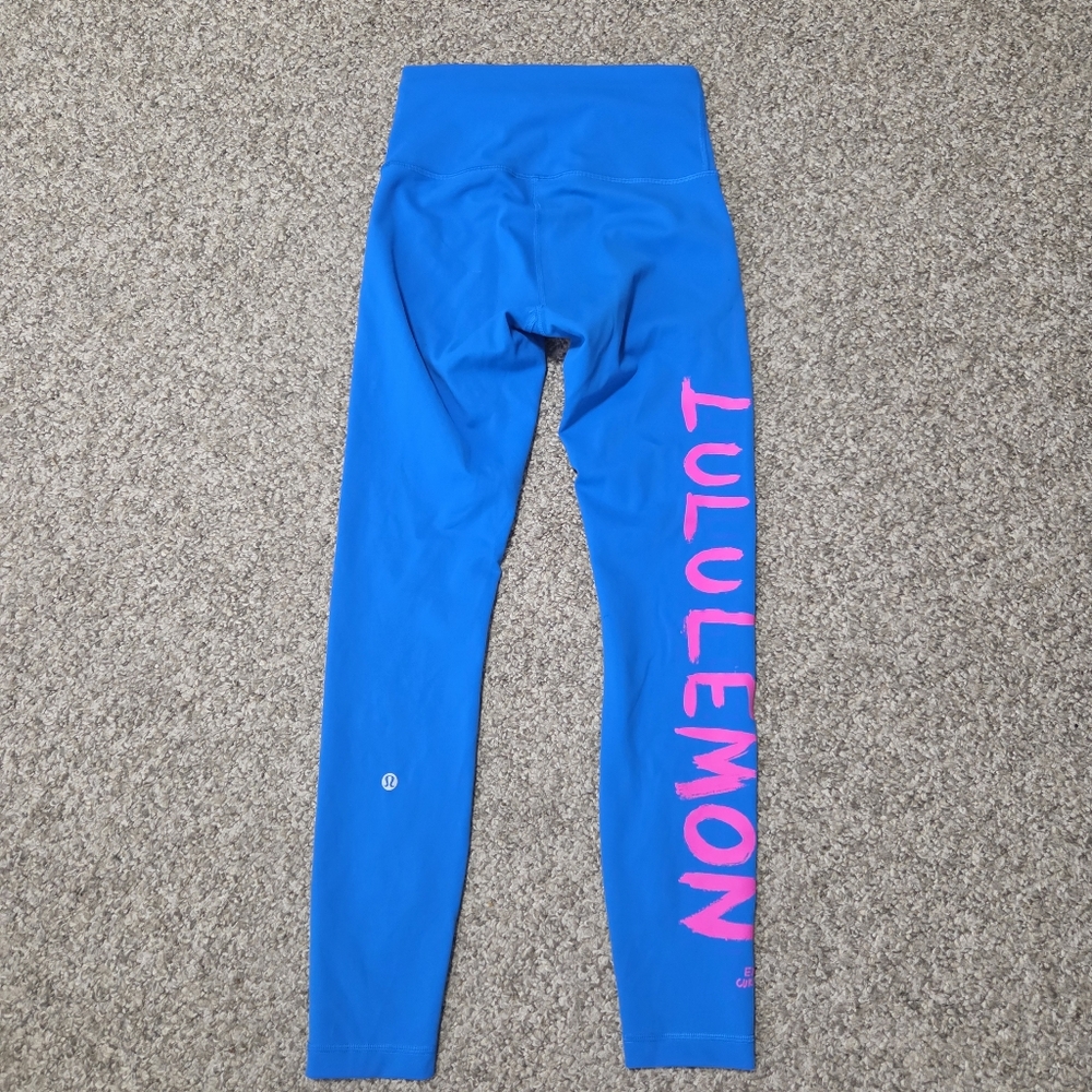 Lululemon Ed Curtis Wunder Train HR Tight Leggings Size 4 -Poolside